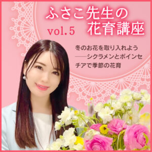 冬のお花を取り入れよう──シクラメンとポインセチアで季節の花育――ふさこ先生の花育講座 vol.5
