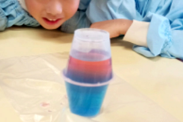 「なぜ雲ができるの？」の実験