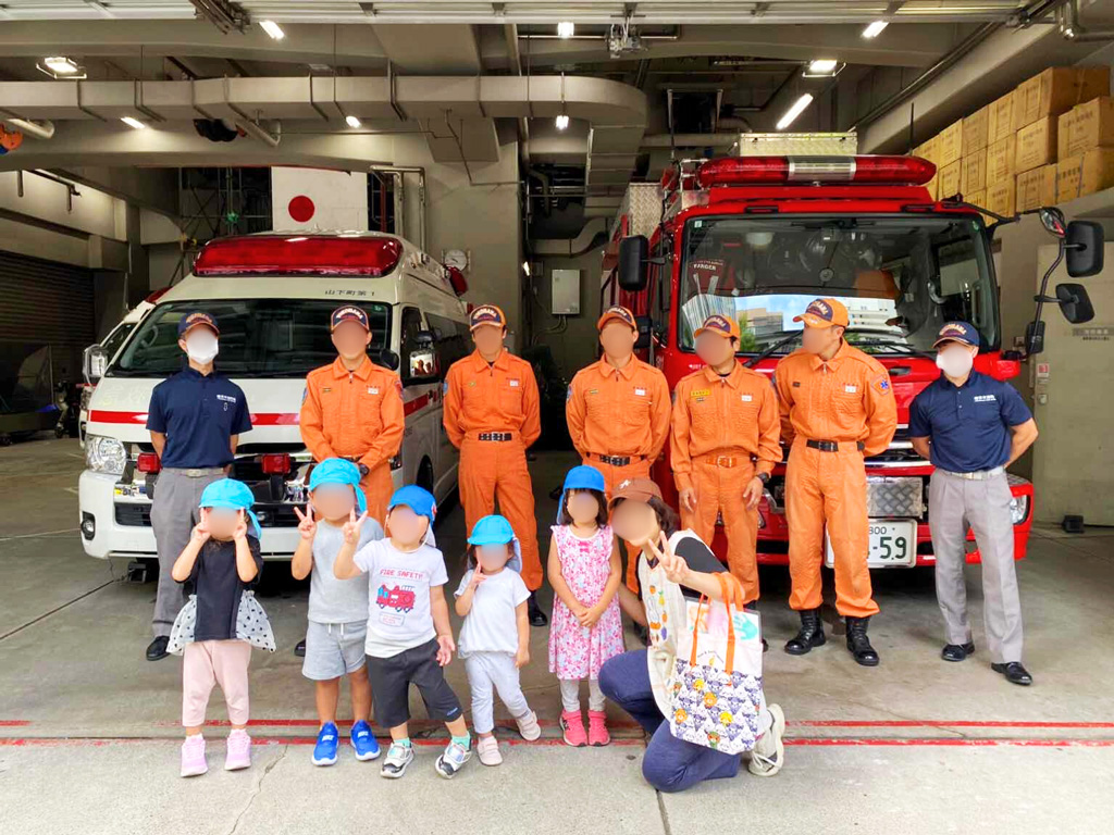 ハーバーキッズ保育園 関内・馬車道:消防署見学